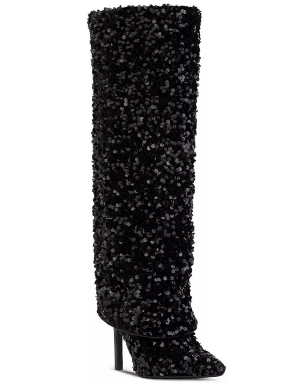 I.N.C. International Concepts Skylar Fold Over Cuffed Knee High Wide Calf Boots